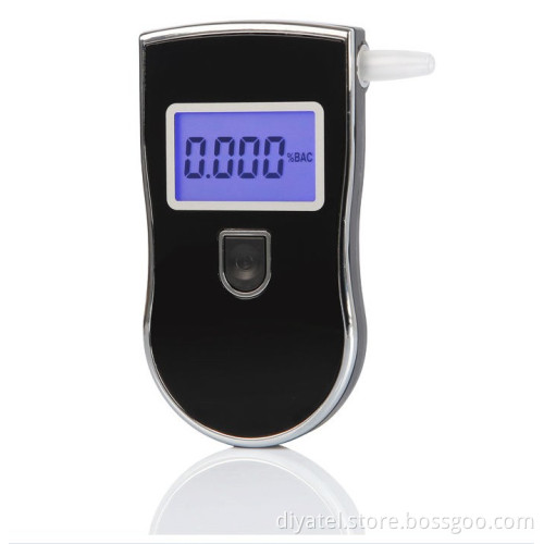 Alcohol Tester with 3-Digit Blue Backlight LCD Display and Five Replaceable Mouthpieces